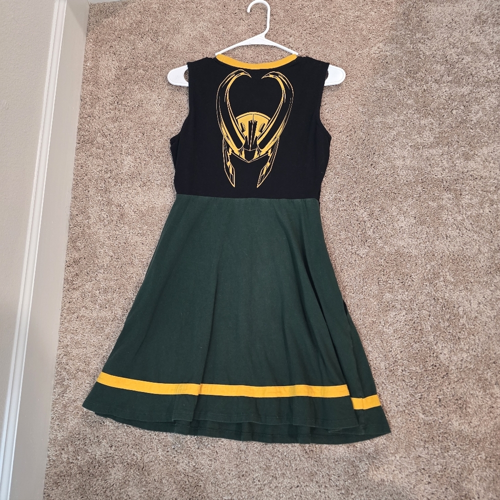 Her Universe Marvel Comics Loki Skater Dress Size XS